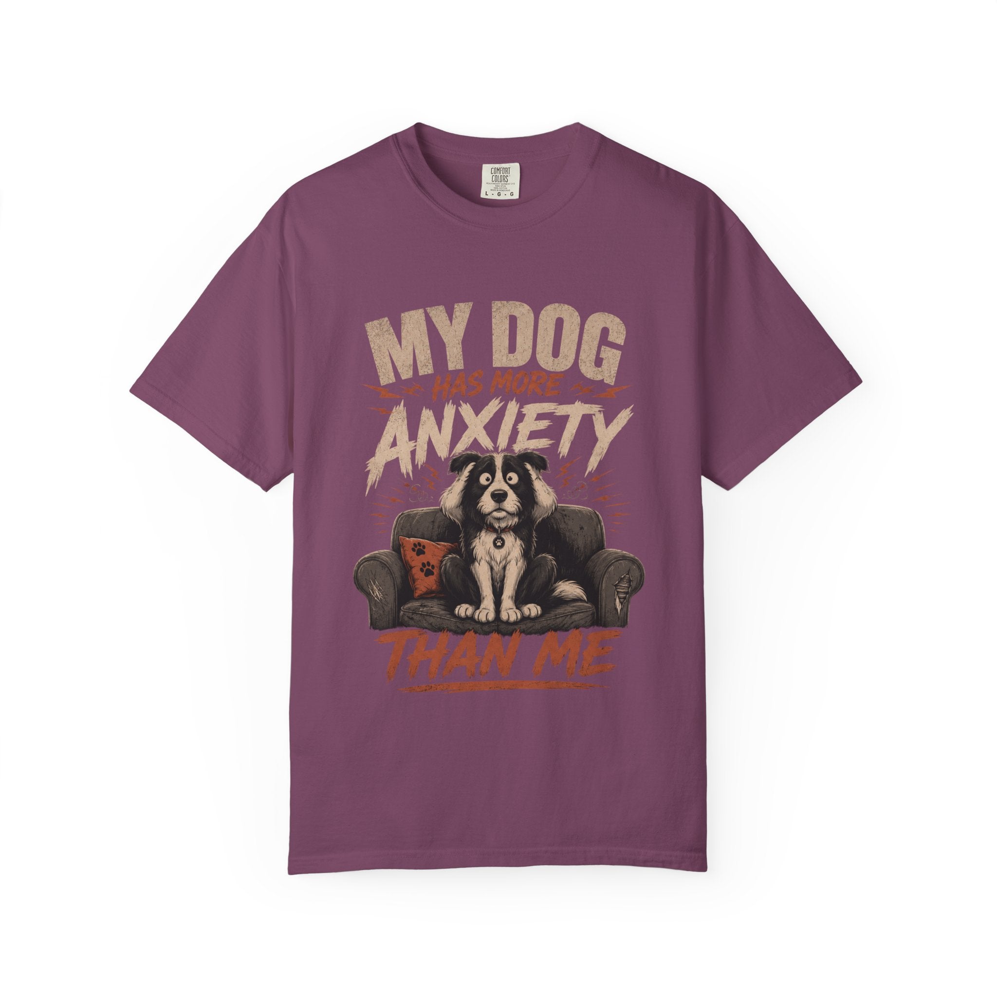 Dog Anxiety T-Shirt — “My Dog Has More Anxiety Than Me” Cute Rescue Pet Tee