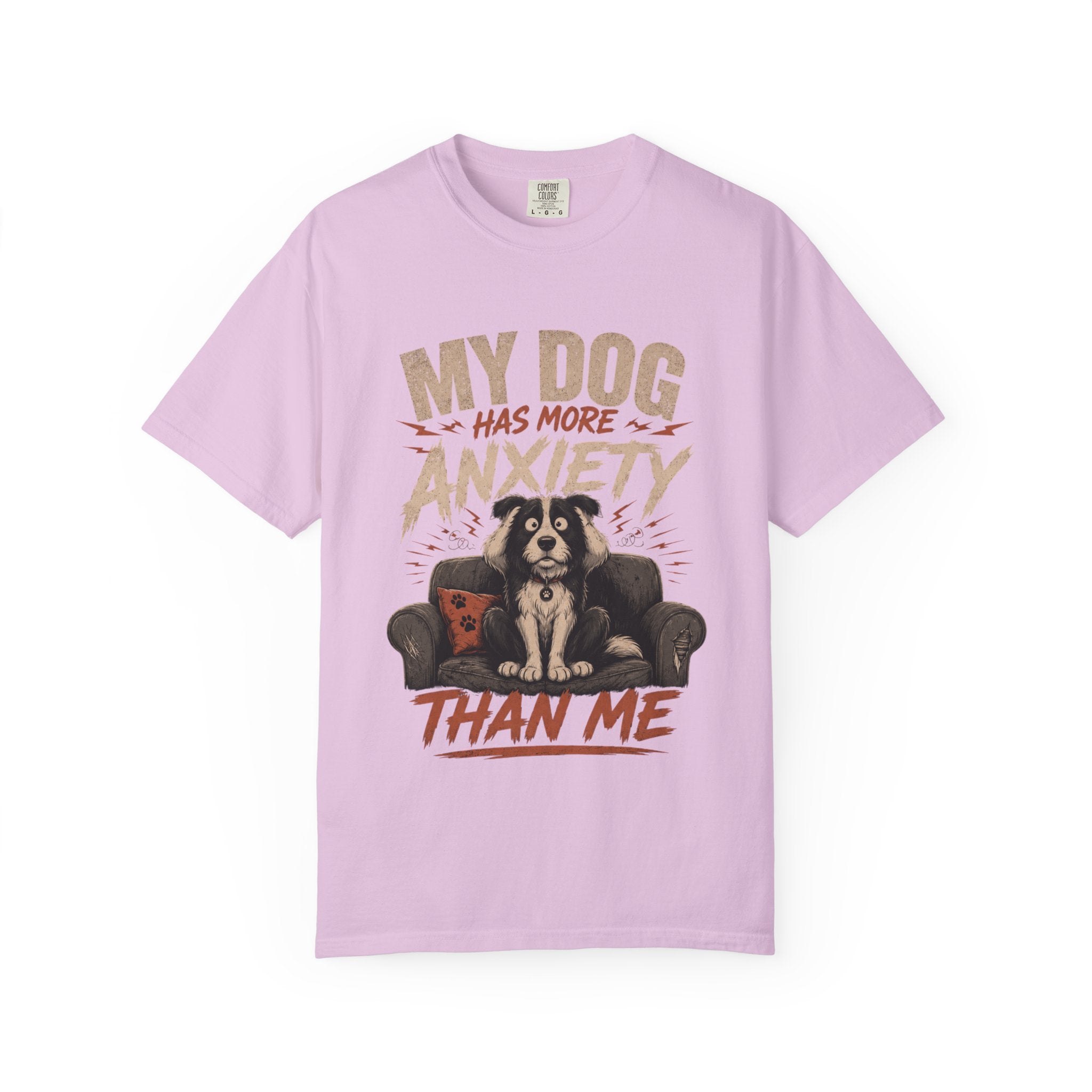 Dog Anxiety T-Shirt — “My Dog Has More Anxiety Than Me” Cute Rescue Pet Tee